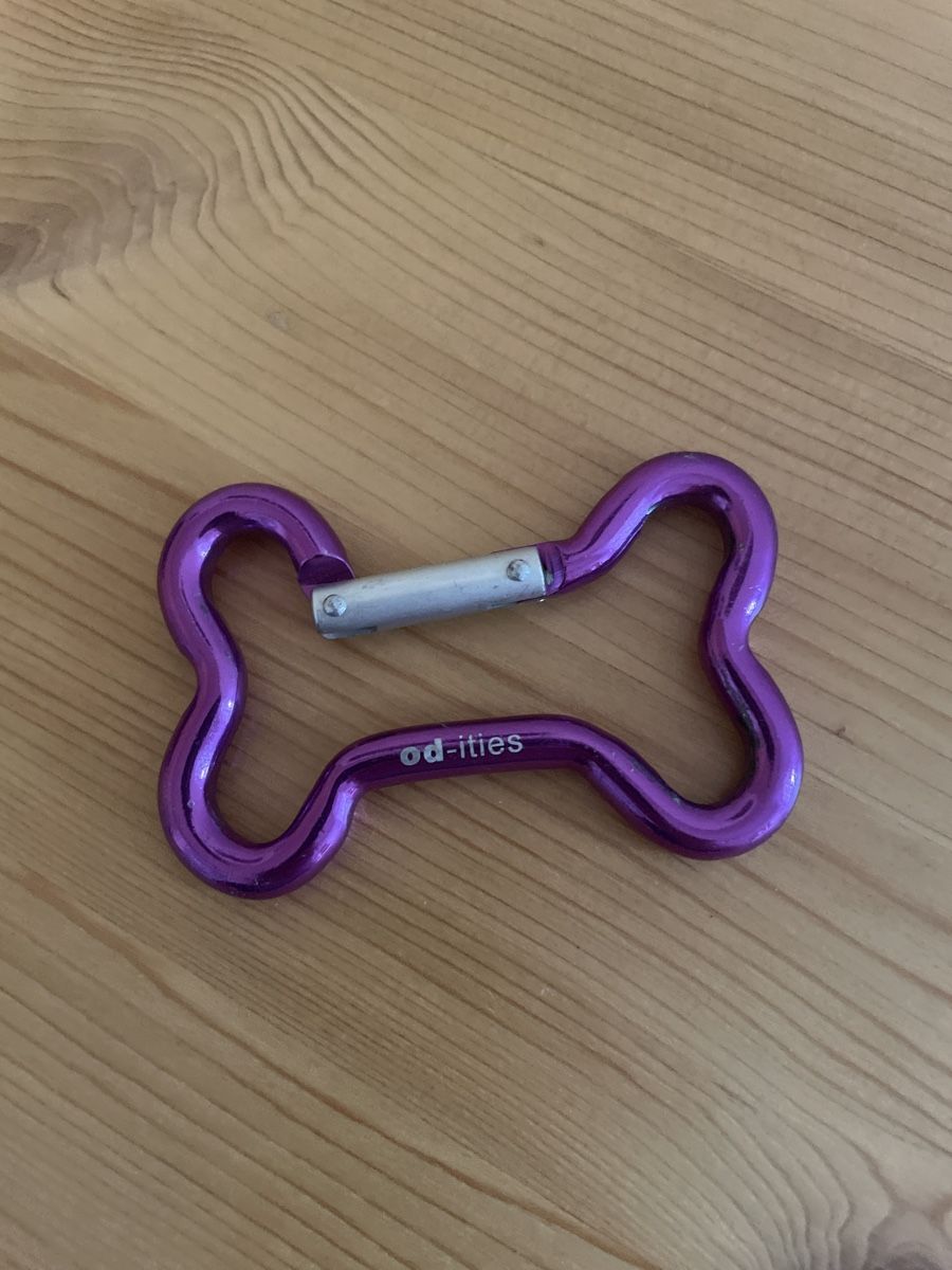 Attrezzatura da arrampicata: Lila Hunde Knochen Karabiner – Usato da Spreitenbach venduto da Gloxinia