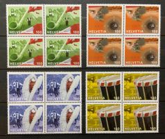 Sondermarken "Brauchtum der Schweiz 2010"  ** 4er Blöcke