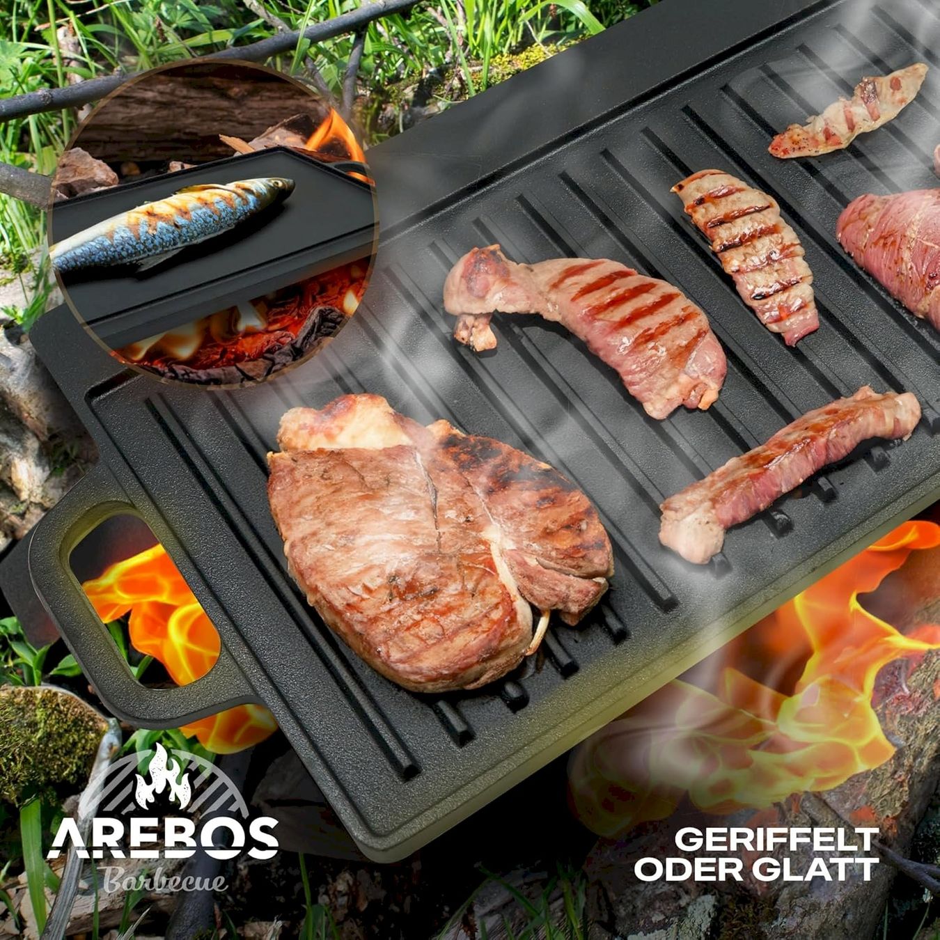 Pentole: AREBOS Dutch Oven BBQ Set 9 tlg – Nuovo e nell'imballaggio originale da Bottighofen venduto da zaap 5