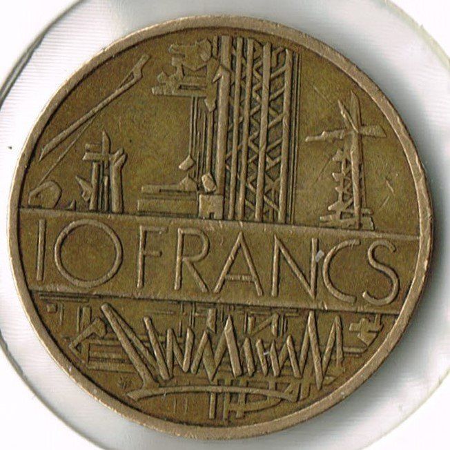 Tutti le monete: 10 Francs_1977_Republique Francaise – Usato da Hombrechtikon venduto da Fraese01 1