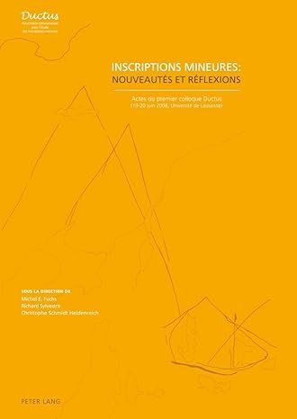Libri: Archäologie: Inscriptions mineurs – Nuovo (secondo la descrizione) da Biel-Benken BL venduto da rud_yc8p