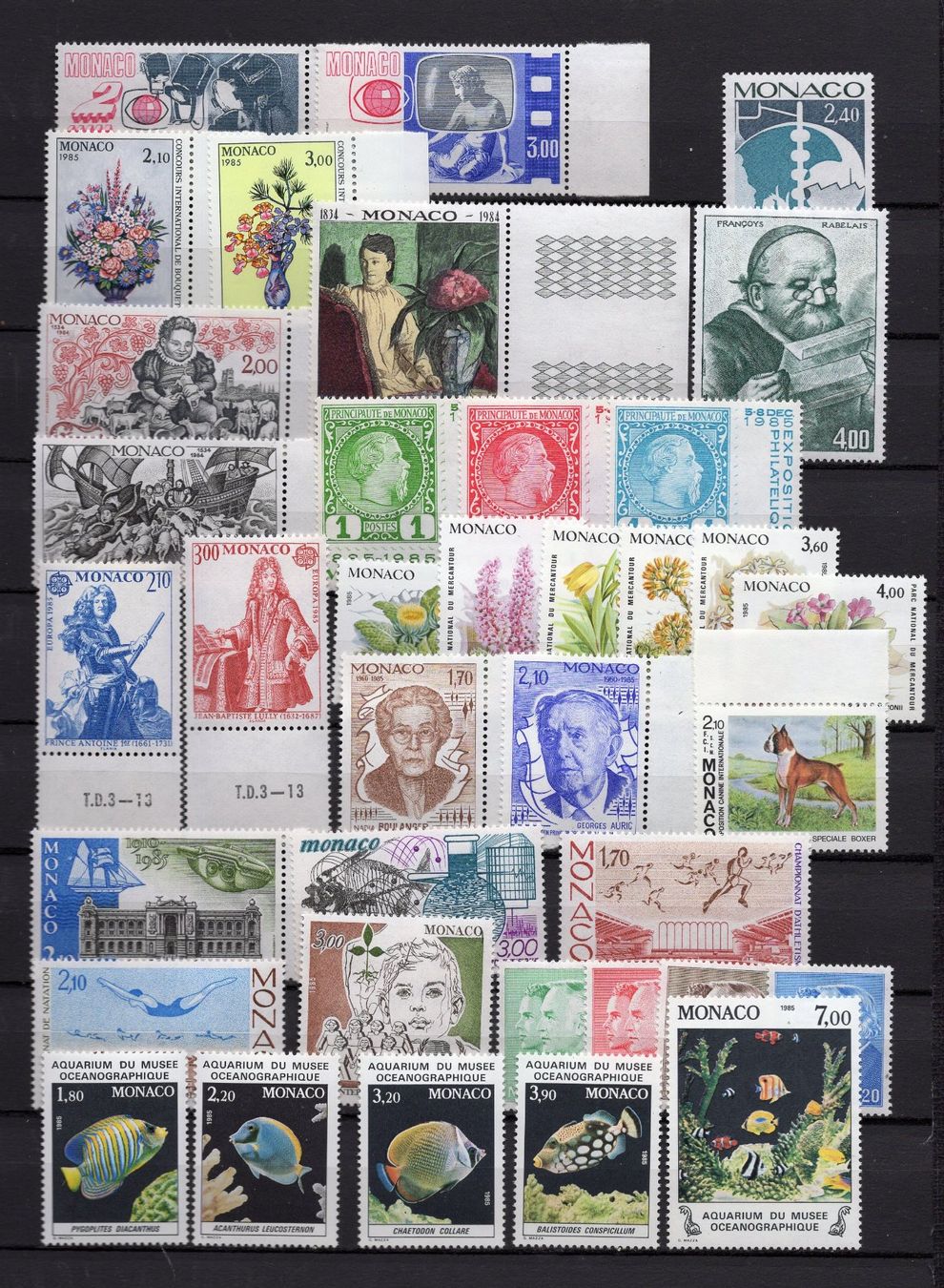 Alle Briefmarken: R6249  /  MONACO 1985 neufs XX – Neu (gemäss Beschreibung) aus Ste-Croix von MONT-TAGNAC