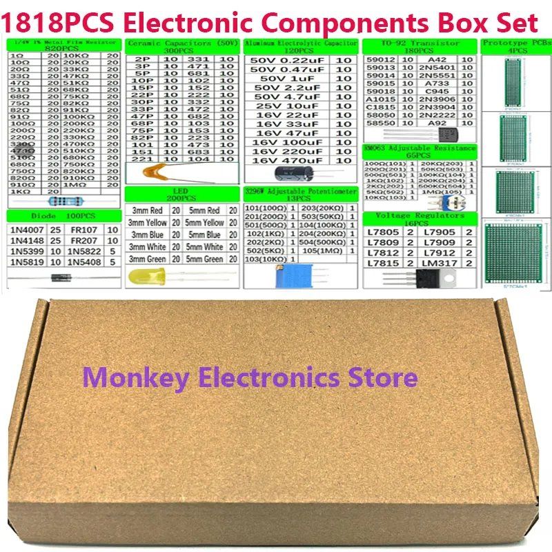 Componenti elettronici: composants électroniques 1818pcs elektrisch, Stecker 1818pcs – Nuovo e nell'imballaggio originale da Delémont venduto da abonprix 1