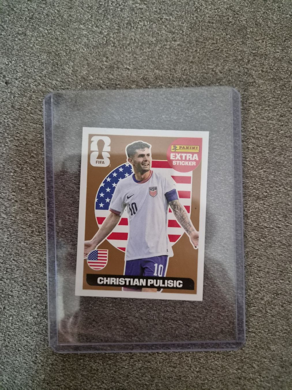 Panini Alben: Christian Pulisic extra sticker bronze – Gebraucht aus Lausanne von sma_8y7n