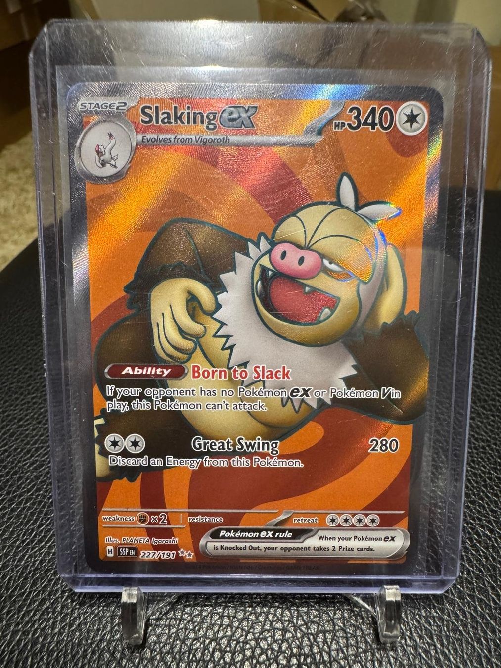 Pokémon Sammelbilder & Trading cards: Slaking ex | Ultra Rare | SSP 227/191 | EN – Gebraucht aus Spreitenbach von Snacky96