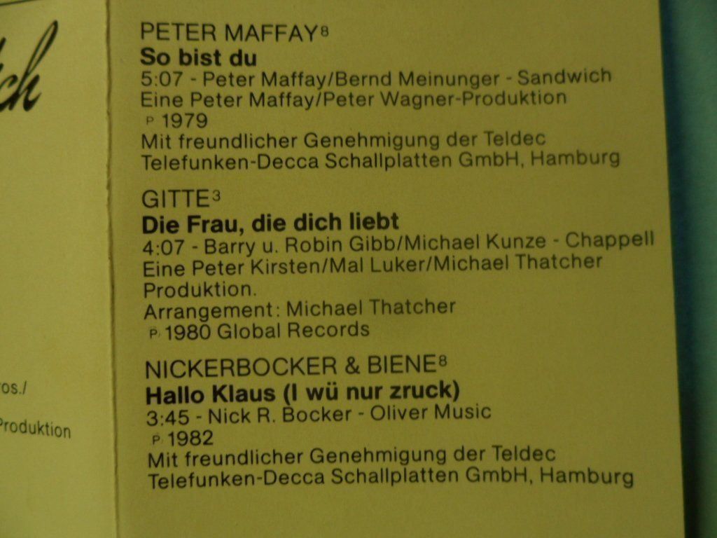 Musicassette: Du ich mag dich – Usato da Langnau i. E. venduto da mar_hw58 2