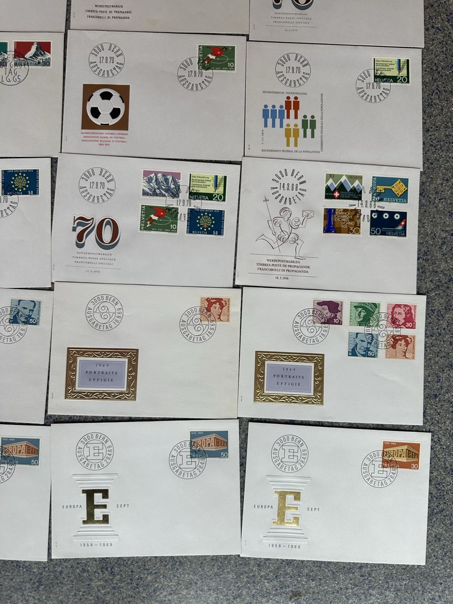 Tutti i francobolli: Schweiz - 49x FDC gut durchmischt – Usato da Schmitten / FR venduto da Samsara169 6