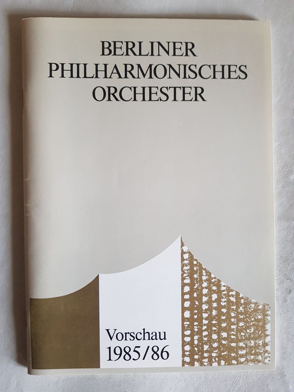 Libri: Programm Berliner Philharmonisches Orchester 1985/1986 – Usato da Walterswil BE venduto da Lonitti