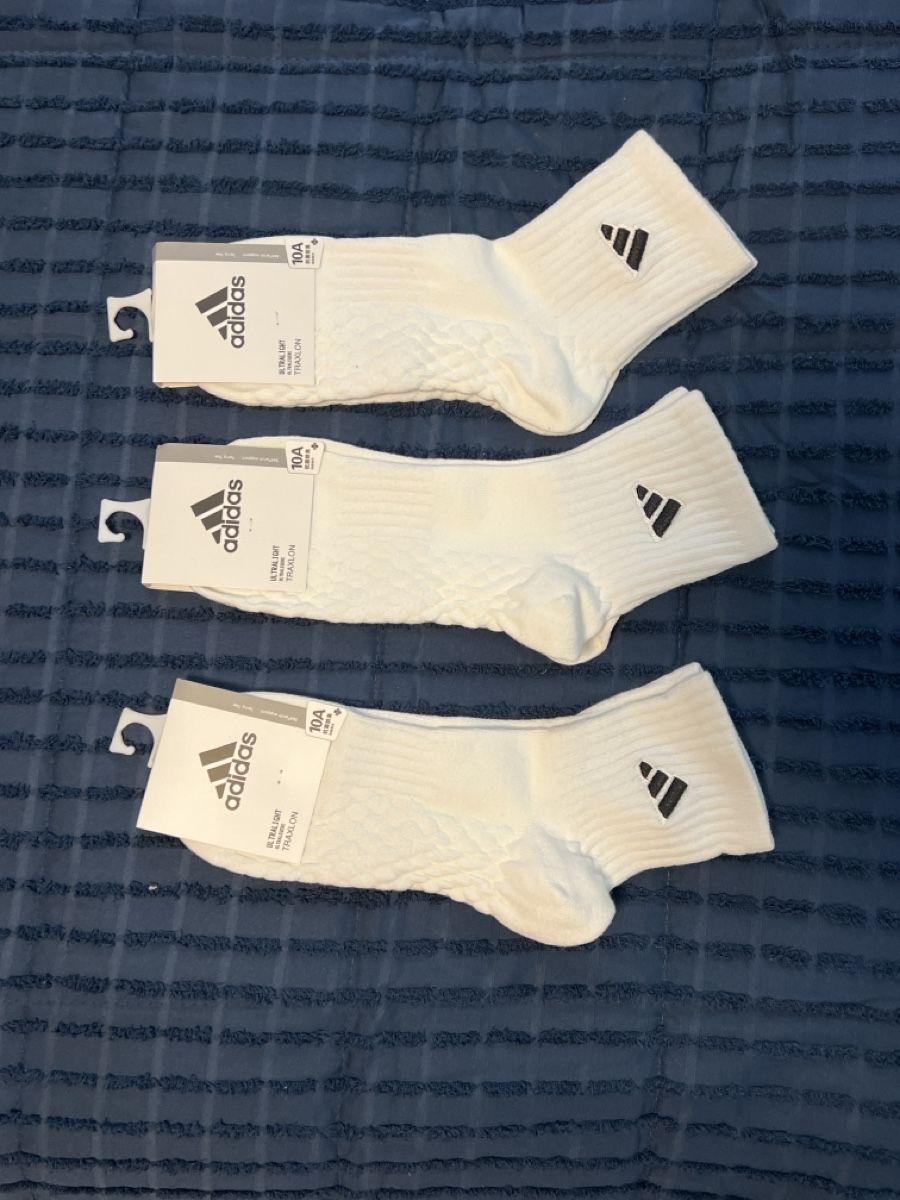 Adidas Calze: Adidas Socken Weiss – Nuovo e nell'imballaggio originale da Wattwil venduto da SchweizIT