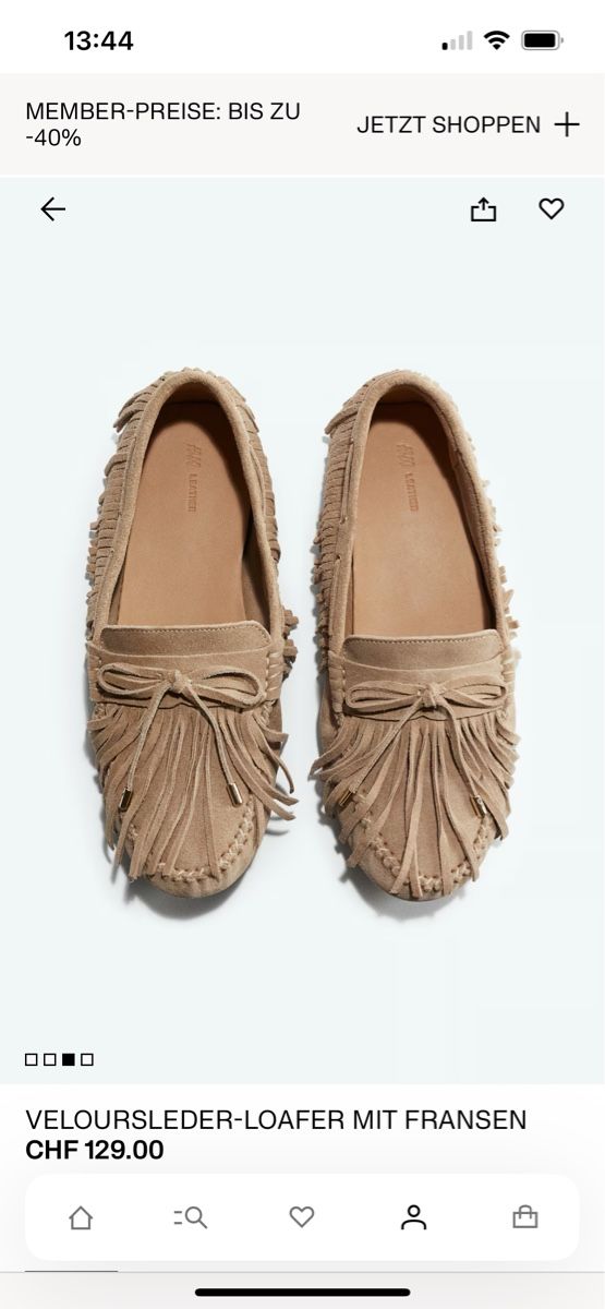 H&M Scarpe da donna: Loafer aus Veloursleder mit Fransen – Nuovo e nell'imballaggio originale da Bern venduto da SinaArikan