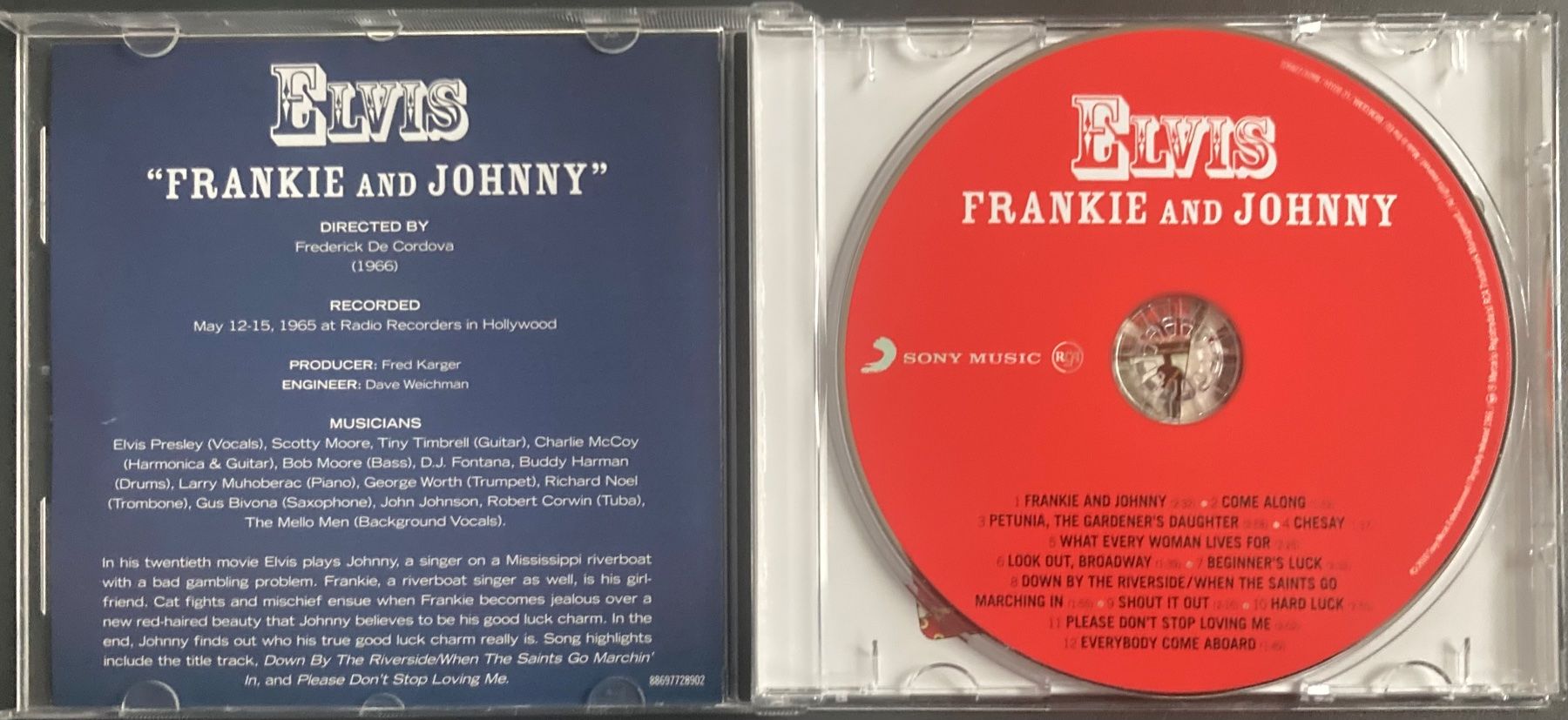 CD: ELVIS PRESLEY - FRANKIE AND JOHNNY – Usato da Poliez-Pittet venduto da Newtown-Records 2