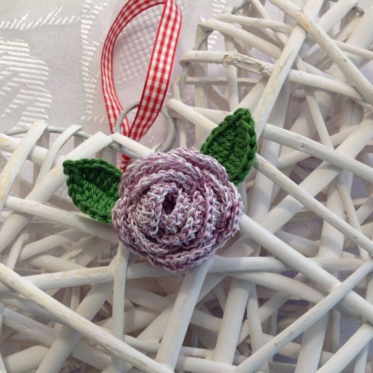 1 Stk. MINI-ROSE (Röschen gehäkelt) 896 (Neu und originalverpackt) in ...