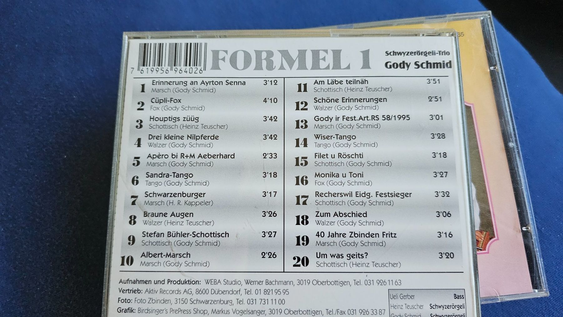 CDs: Schwyzerörgeli Trio Gody Schmid-Formel 1/ländler/dj – Gebraucht aus Bremgarten AG von  1