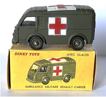 RENAULT CARRIER, AMBULANCE Militaire, Dinky Toys, Made In France EUR 20