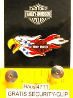 HD 2NÄGEL-PIN HARLEY-DAVIDSON EAGLE ADLER ENAMEL SECURITYCLI