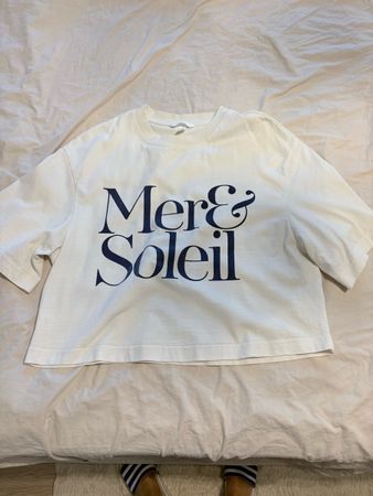 T-Shirt H&M weiss mit Aufdruck Grösse S guter Zustand