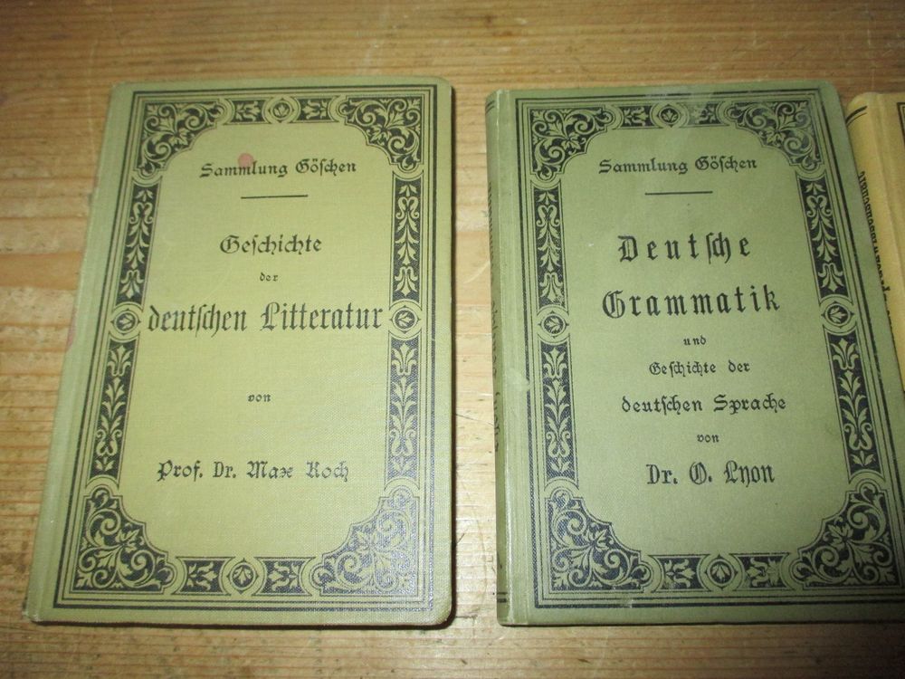 Livres: Antiquarische Bücher Sammlung Göschen, 9 Stück – D'occasion à Flims - Dorf par Stagediver 1