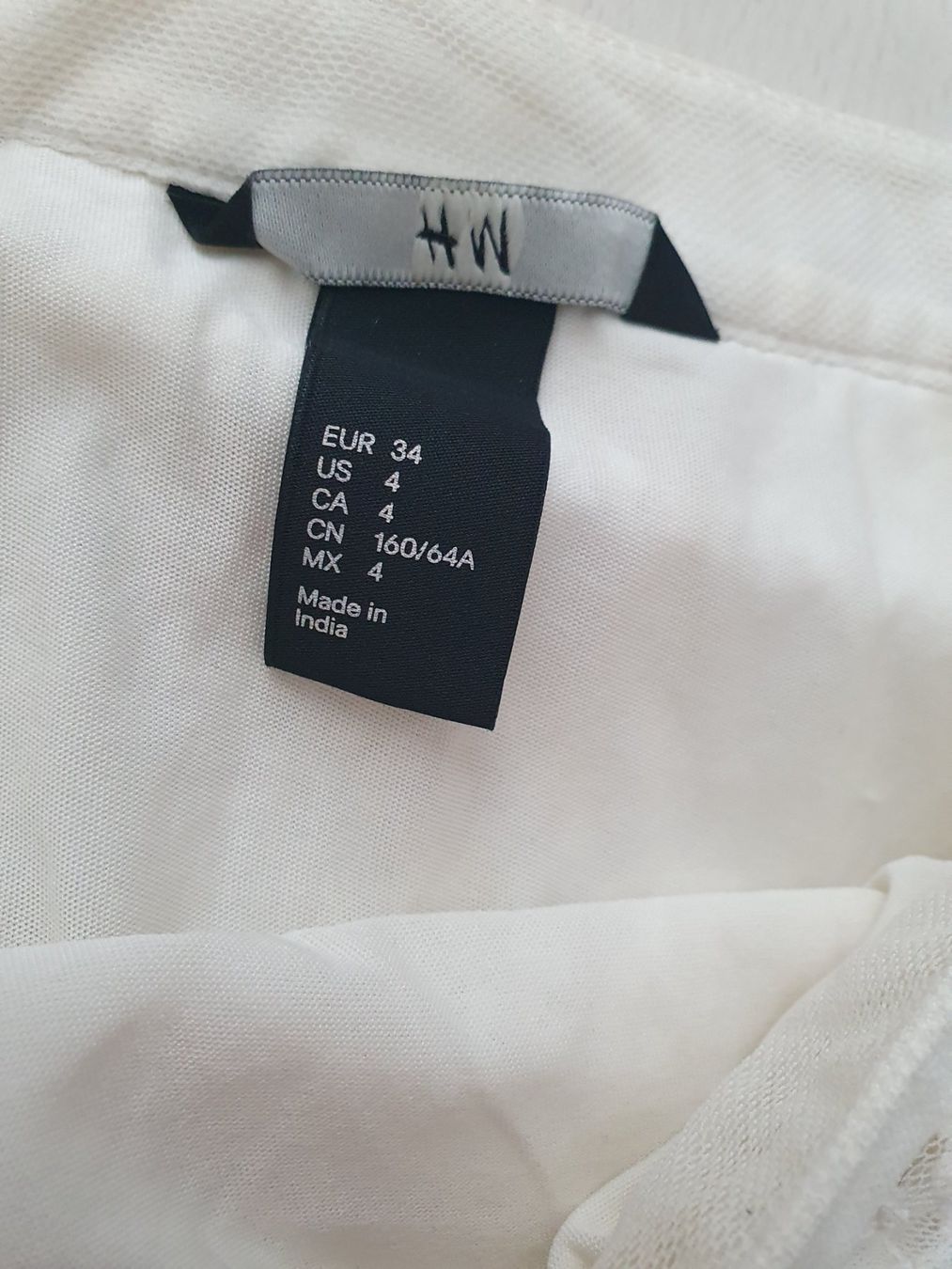 H&M Gonne: Hellbeiger Spitzenrock Gr XS – Usato da Münsingen venduto da BlackTears-3 2