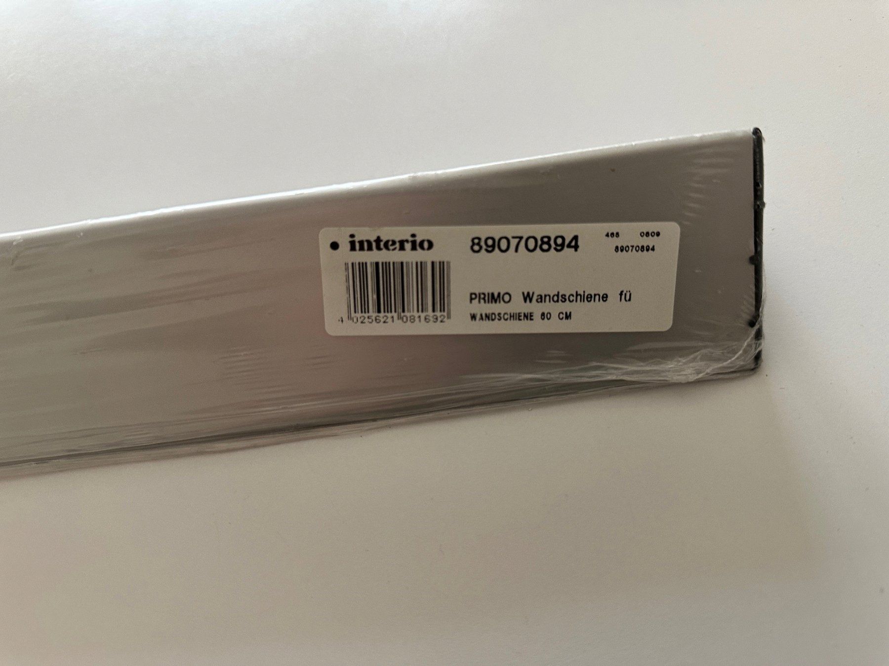 Scaffali: Glastablar 60 x 20 cm mit passender Wandschiene – Nuovo e nell'imballaggio originale da Luzern venduto da Transaction 3