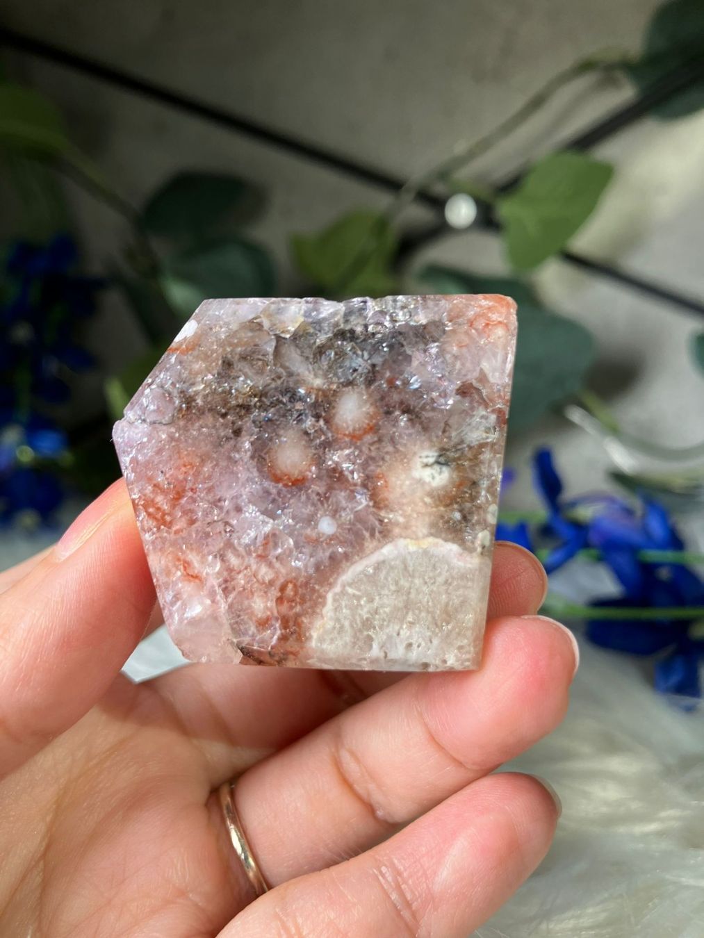 Pietre preziose: Pink Amethyst Flower Achat – Nuovo (secondo la descrizione) da Neuheim venduto da m.hald 4