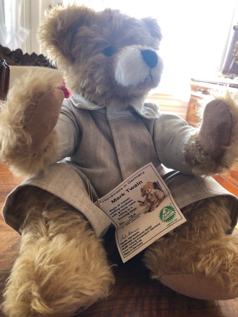 Spielzeuge: Teddybär Mark Twain Nr. 070 handmade Germany, unbespielt – Neu (gemäss Beschreibung) aus Speicher von Ramtha1 1