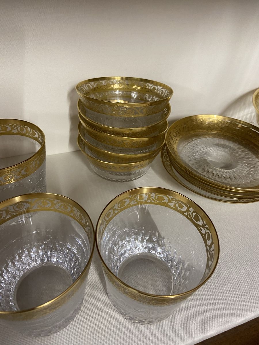 Set di piatti: St.Louis Crystal Gläser 46teilig – Usato da Dietikon venduto da brocki-eyra 2