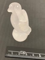 Milchquarz Taube Vogel Deko Figur Stein Figur