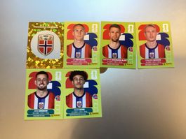 Panini Sticker FIFA World Cup 2026 Norwegen 6 Stück neu
