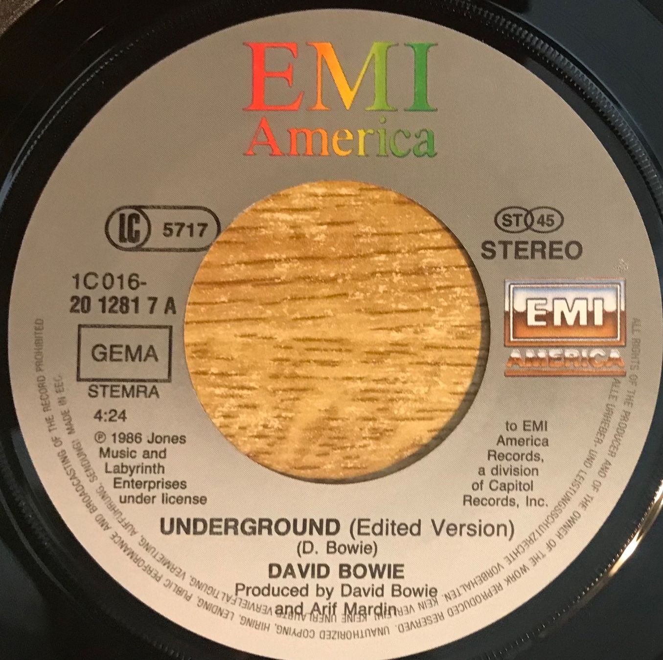 Schallplatten: DAVID BOWIE - UNDERGROUND – Gebraucht aus Bussigny von vinyl-pas-cher 3