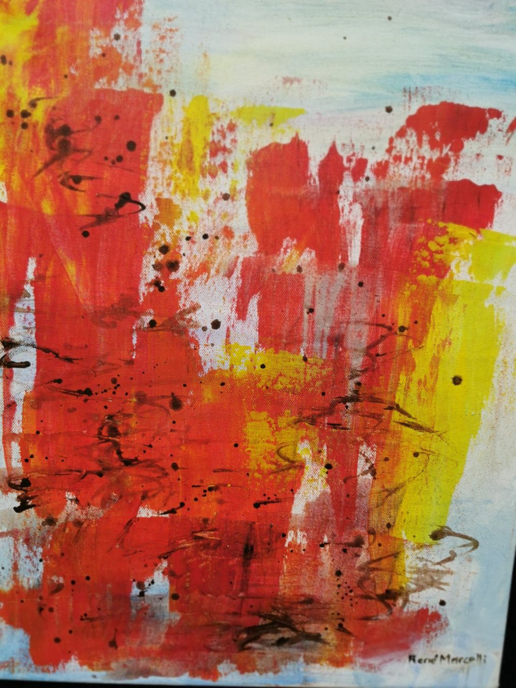 Gemälde: RENÉ MARCELLI HUILE SUR TOILE SIGNÉE – Gebraucht aus Genève von Qanil77 1
