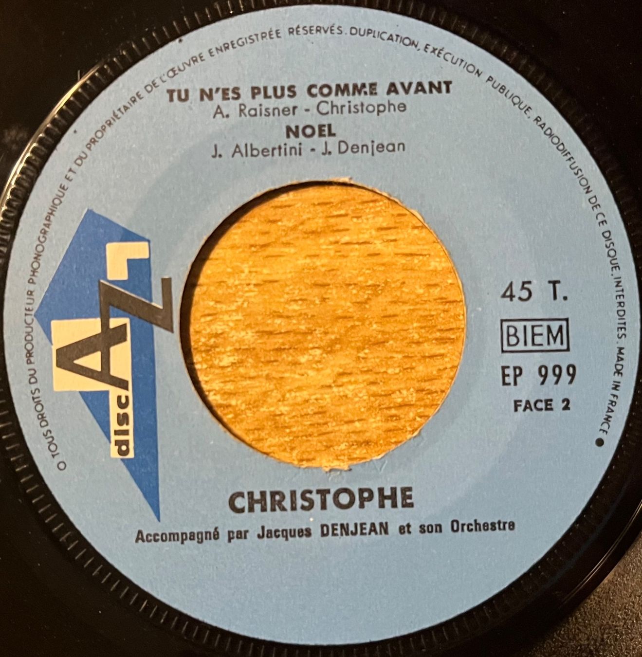 Dischi in vinile: CHRISTOPHE - LES MARIONNETTES – Usato da Bussigny venduto da vinyl-pas-cher 3