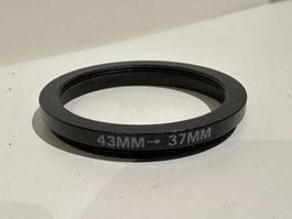 Step Down Adapter Ring 43mm auf 37mm