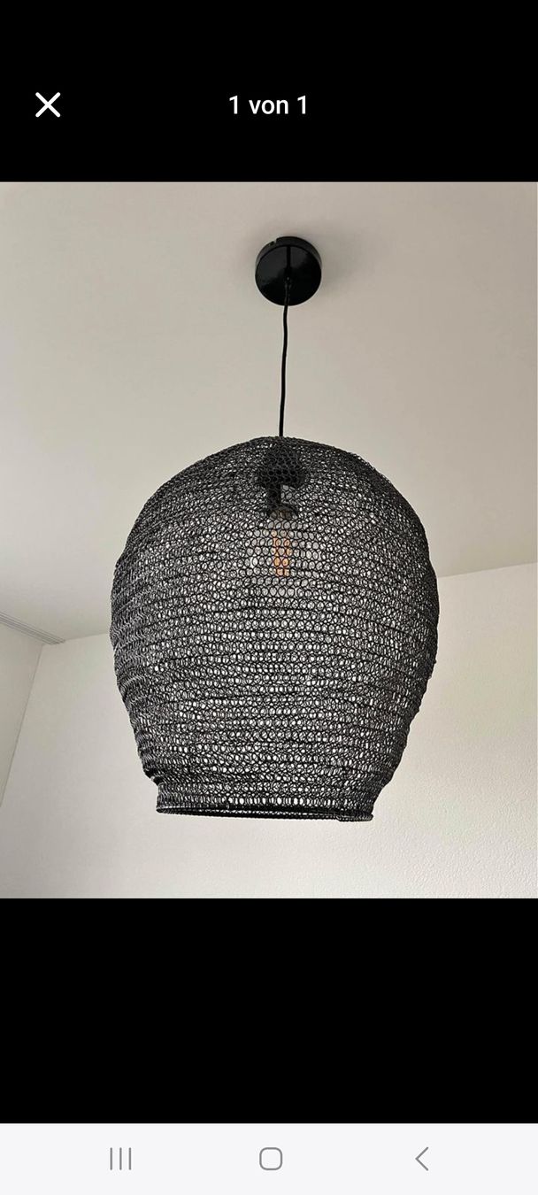Lampadari & plafoniere: tolle Lampe schwarz Metall  – Usato da Berneck venduto da Chicandmore