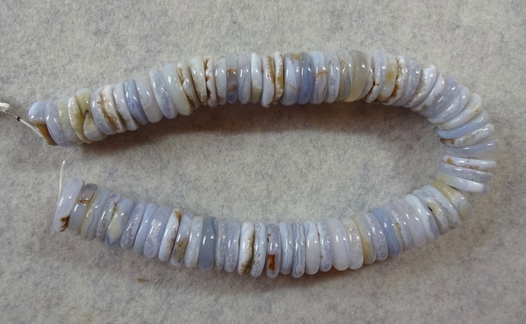 Mineralien & Heilsteine: Calzedon schwer          blue lace agate – Neu und originalverpackt aus Leuggern von gemshow 5