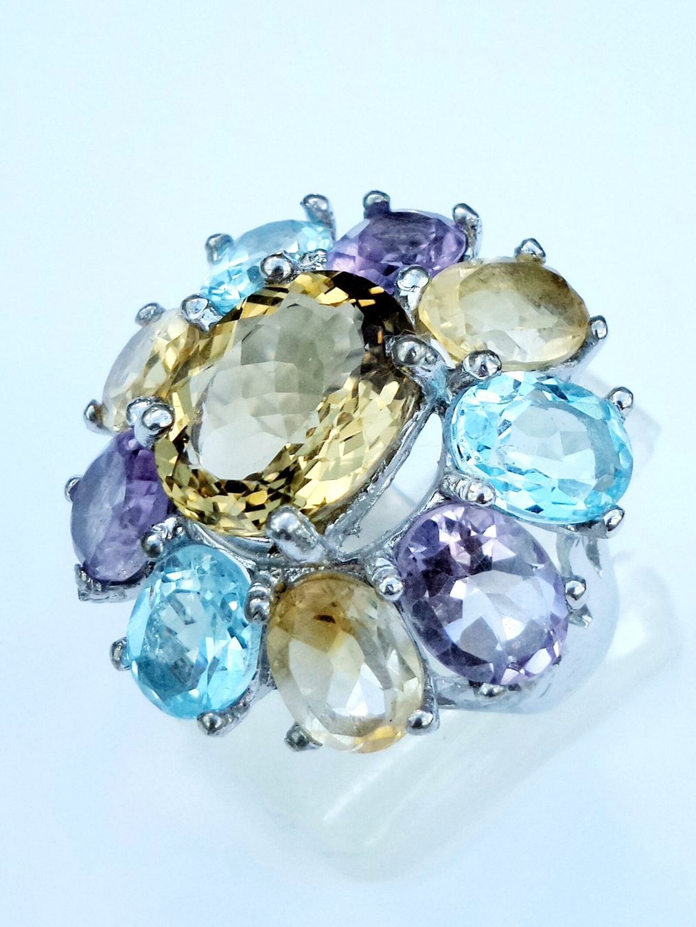 Anelli: Edelstein Fingerring Blume – Nuovo e nell'imballaggio originale da Zürich venduto da adriben 8