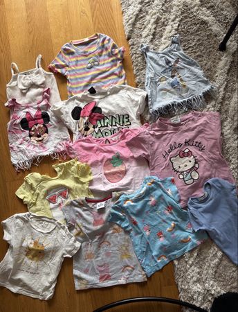 Set Kinder T-Shirts und Tops bunt gebraucht