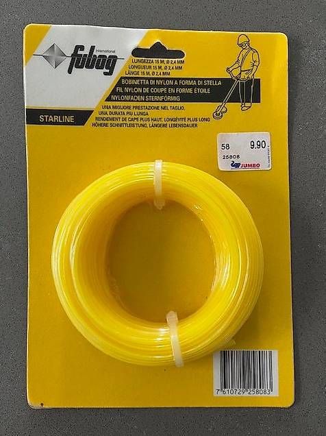 Tutti gli attrezzi: Fil de coupe en nylon de forme étoile – Nuovo e nell'imballaggio originale da Saules venduto da Pathan