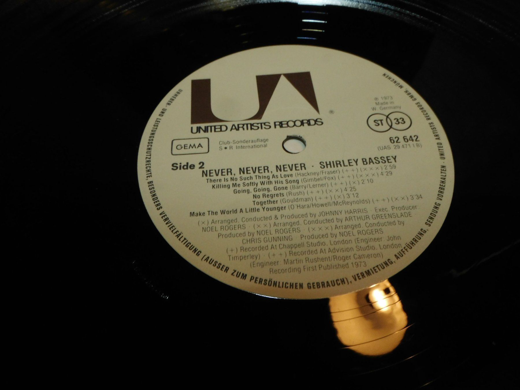 Dischi in vinile: Lp Schallplatte 1973 Shirley Bassey - Never Never Never – Usato da Sursee venduto da 76 3