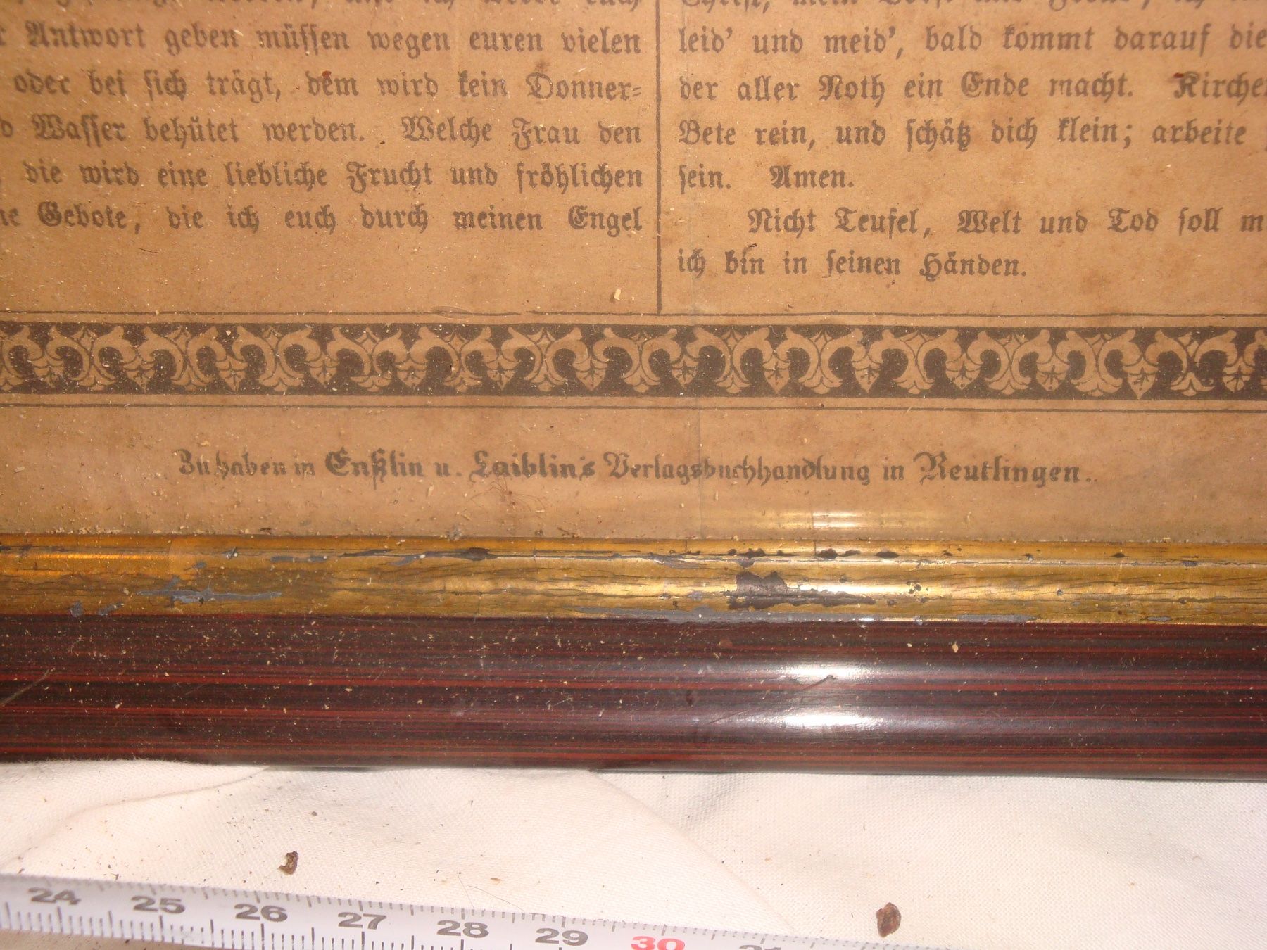 Grafiken & Lithographien: Andachtsbild, verm. Ende 19. Jahrhundert – Gebraucht aus häusernmoos von buc_8ftk 3