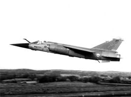 Pressefoto Mirage F.1CR Prototyp Frankreich auf Kodak Papier