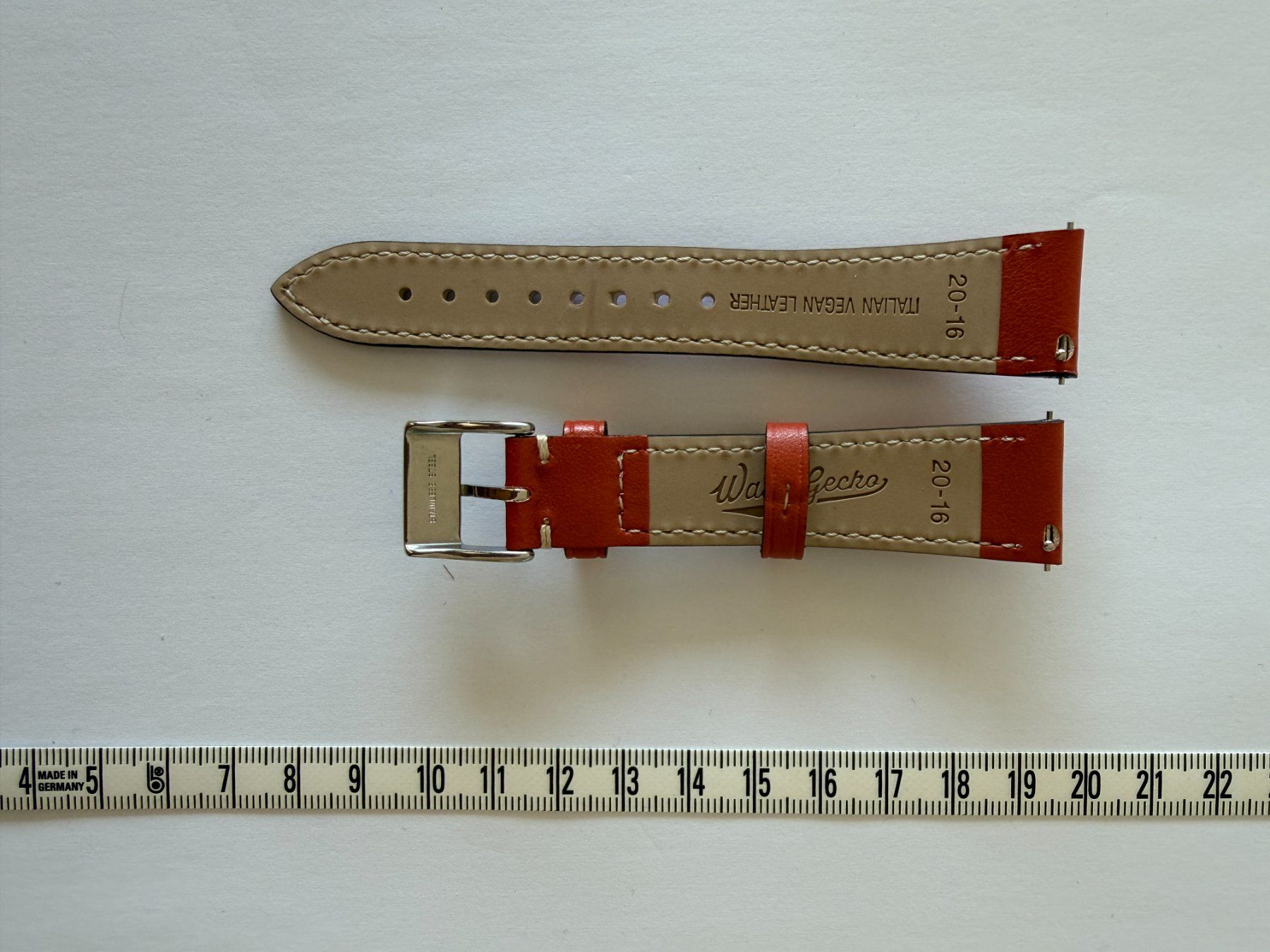 Bracciali & Braccialetti: Brown padded leather strap, 20mm, new – Nuovo (secondo la descrizione) da Genève venduto da gau_6t8p 2