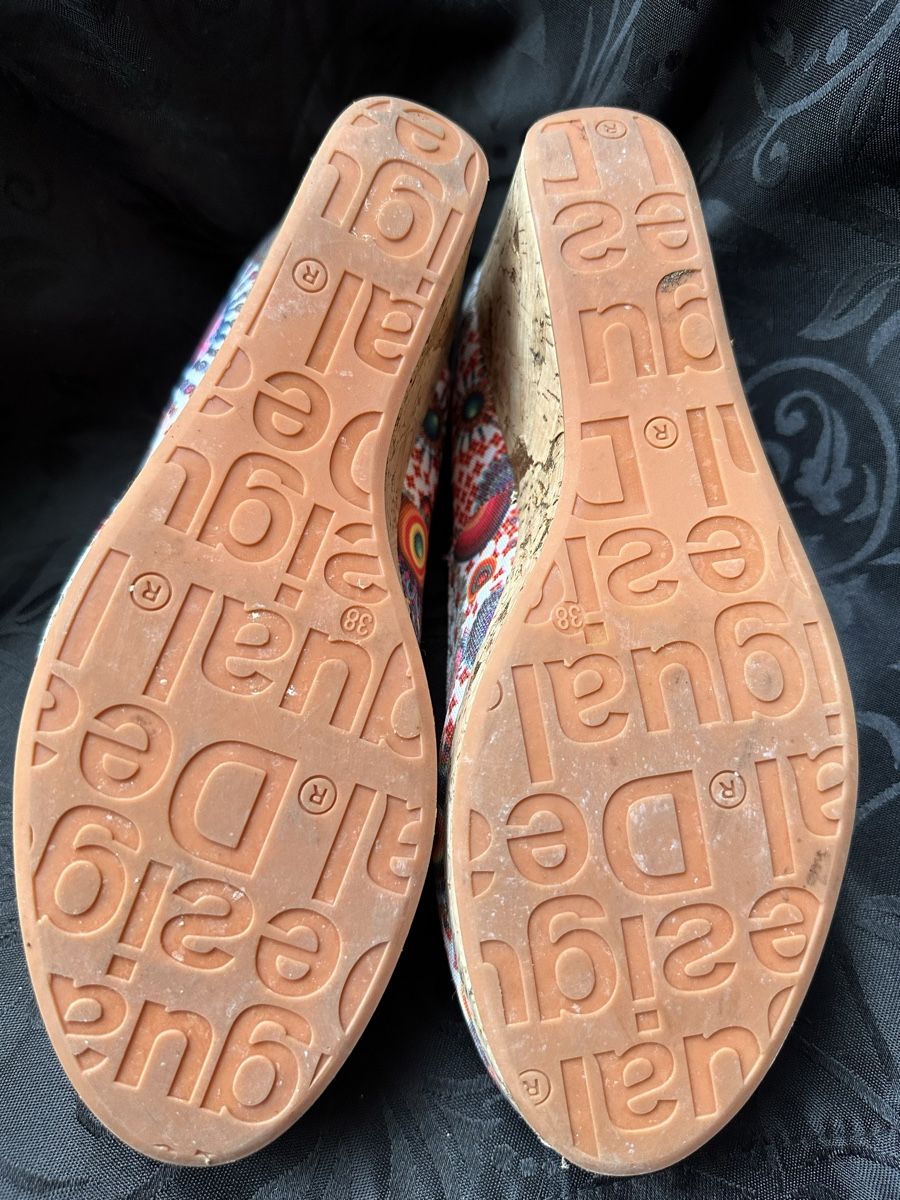 Desigual Scarpe da donna: DESIGUAL Keilpumps mit Kork Gr. 38 – Nuovo (secondo la descrizione) da Bern venduto da Maria003 5
