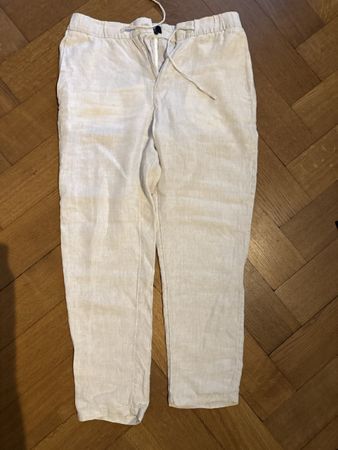Hosen Herren Leinen beige Grösse 52 guter Zustand