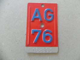 Velonummer Velo Rad AG 1976 Aargau 76 Nummer Geschenk Bike