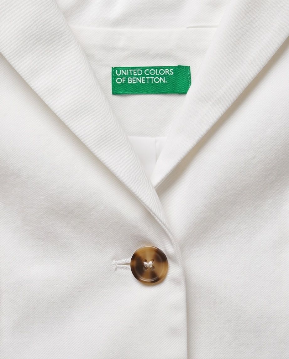 Benetton Jacken: BENETTON Blazer blanc - neuf - taille 38 – Neu (gemäss Beschreibung) aus Vuisternens-Romont von gol_xp6p 2