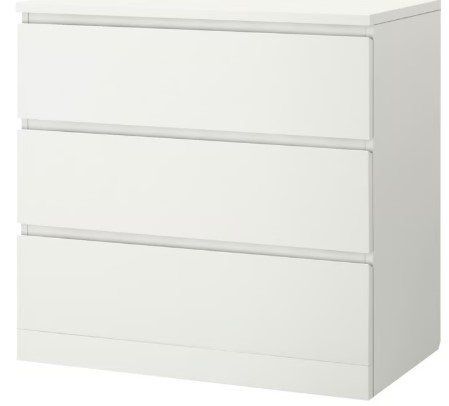 Ikea Cassettiere: Malm Kommode weiss 3 Schubladen – Usato da Dottikon venduto da wanderlaedeli