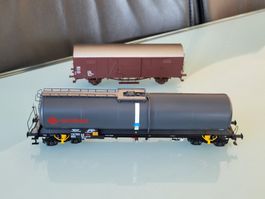 H0  BRAWA  DB & ÖBB  2 Stk. Güterwagen