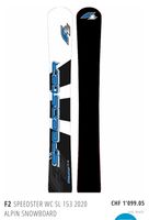 F2 Speedster WC SL 153 Alpin Snowboard neu