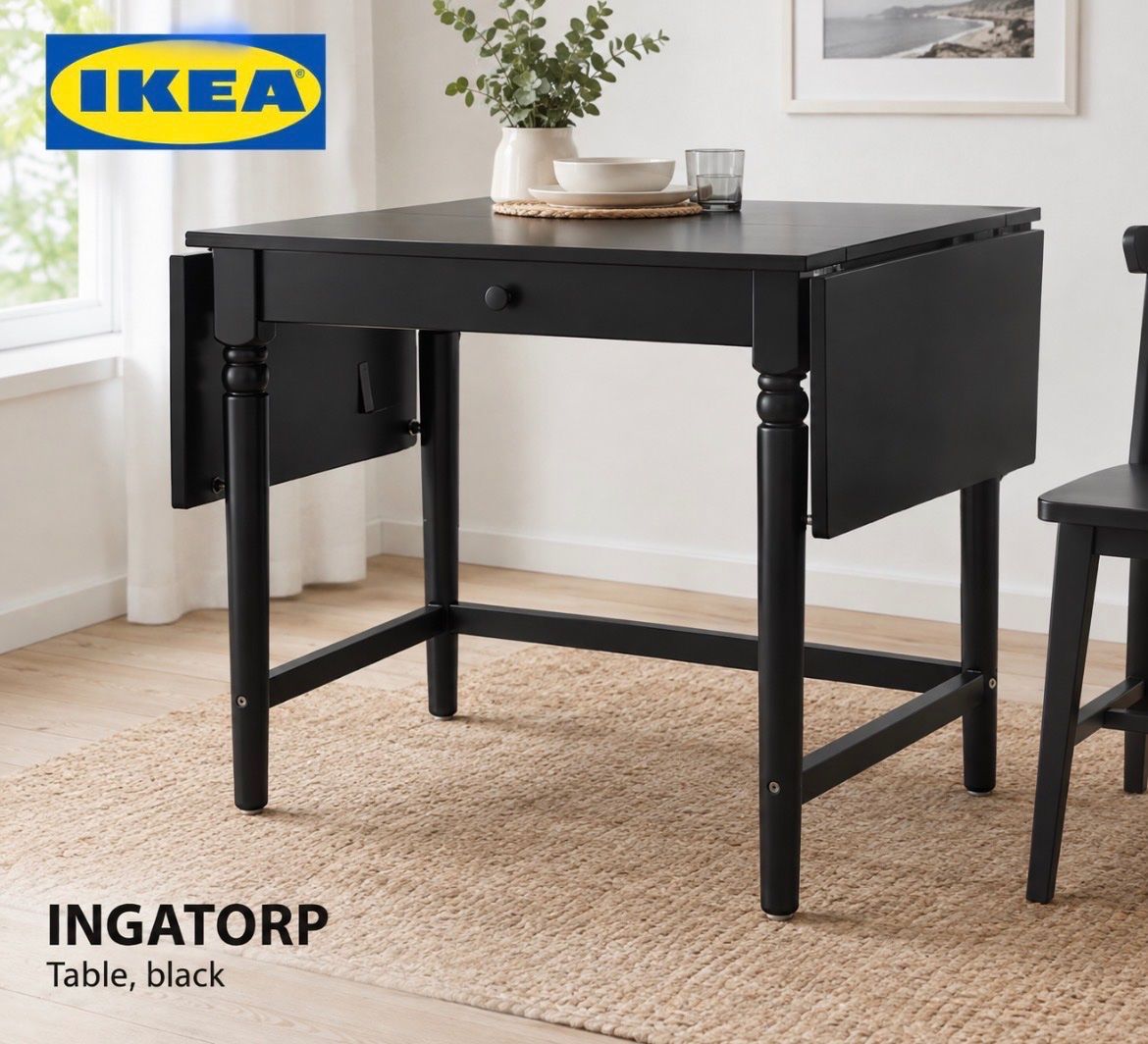 Scrivanie: Table pliable noire avec un tiroir – Usato da Troinex venduto da gra_w2qw 6