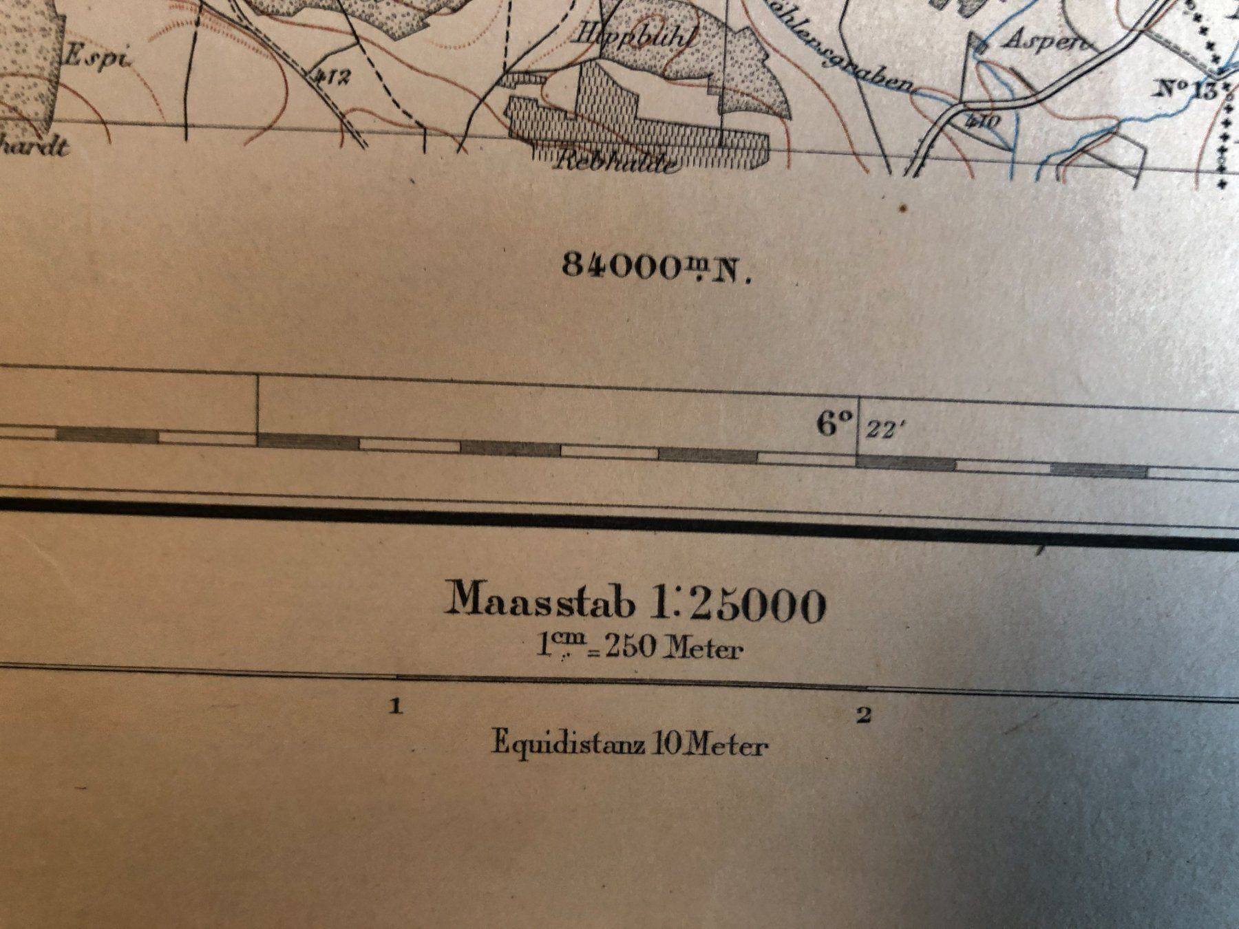 Cartine & Atlanti: Siegfriedatlas Bl. 45: Thaingen 1885 – Usato da Zürich venduto da allp 6